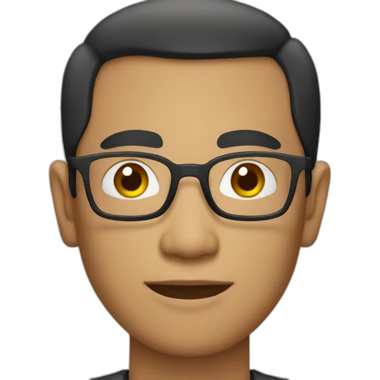 Javanese man with glasses emoji