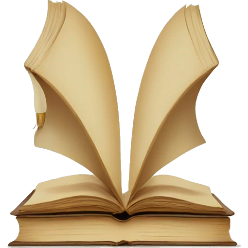 vintage lamp with open book beige emoji