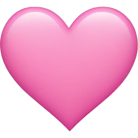 pink heart outline emoji