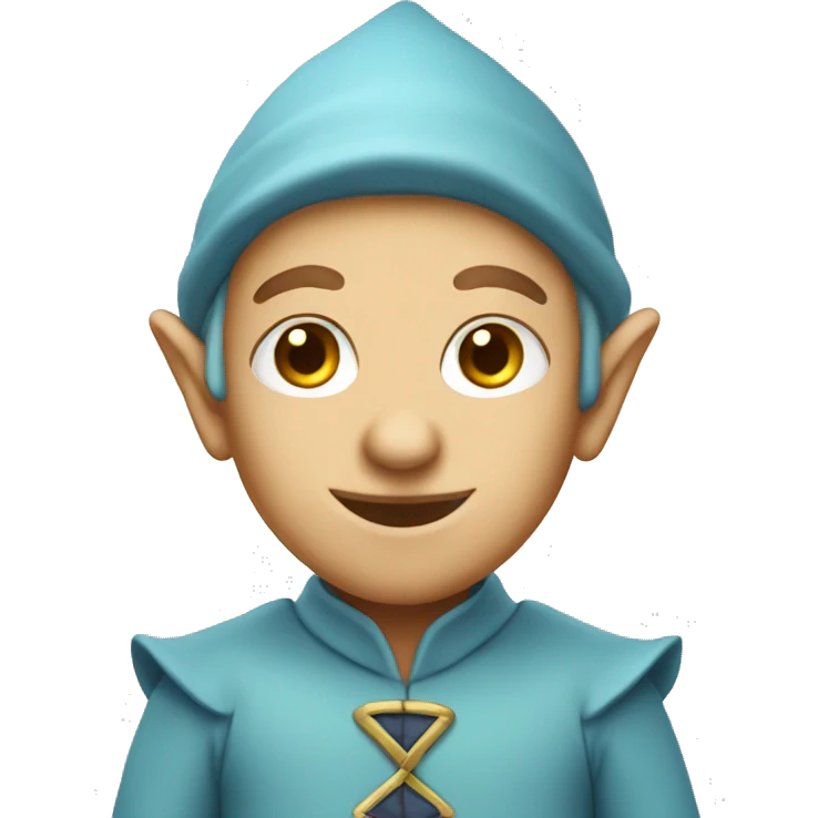 Light blue elf emoji