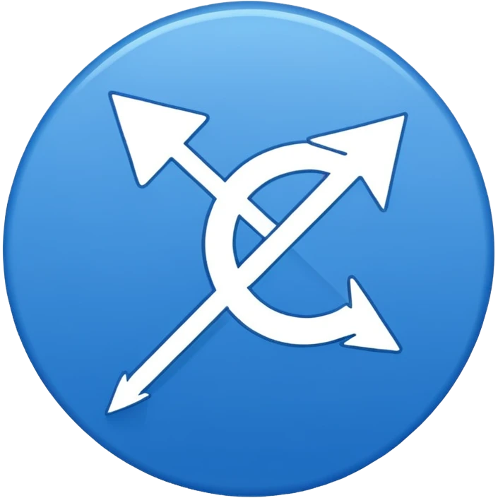 Circle with Arrow outside of the circle, but pointing to it emoji