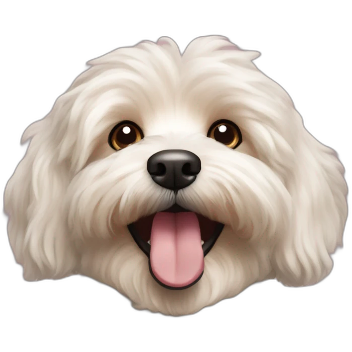 Havanese poodle smiling emoji