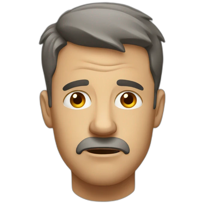 stressed man emoji