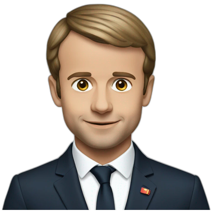 Emmanuel Macron young emoji
