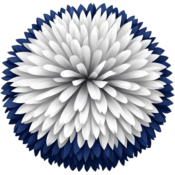 navy and white cheer Pom poms  emoji