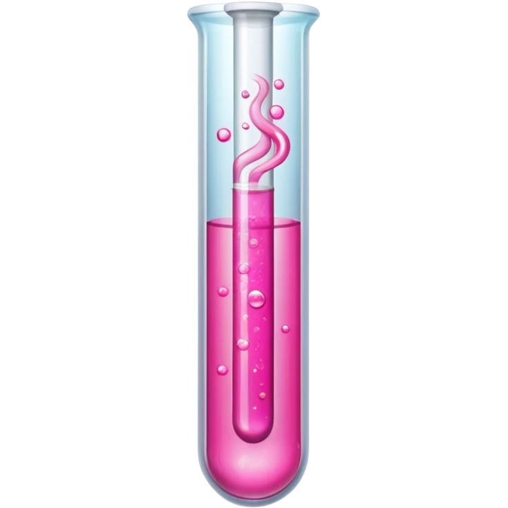 pink liquid in test tube emoji