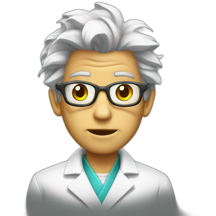 labcoat mad scientist brainstorm emoji