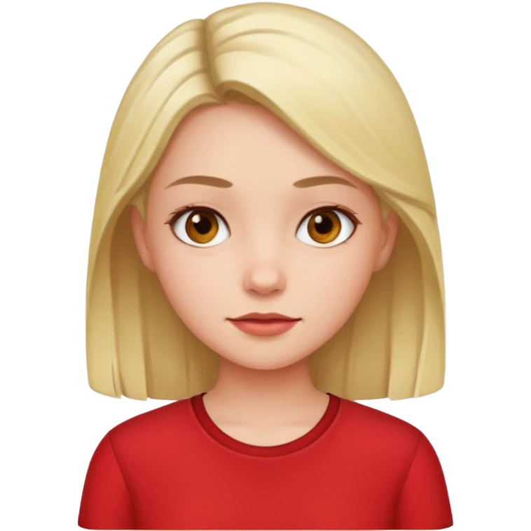 Red shirt  girl emoji