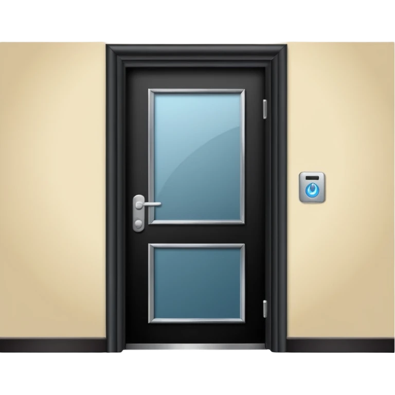 hotel room door modern hallway emoji