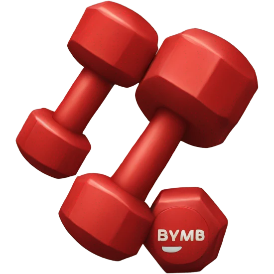 red dumbbell emoji