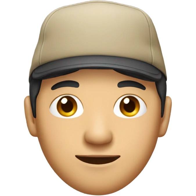 An Asian man wearing Asian hat  emoji