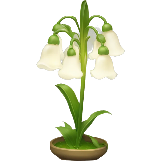 Lily of the valley lamp emoji