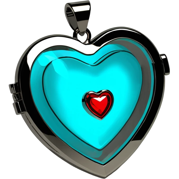 Heart-shaped locket (open, glowing) emoji