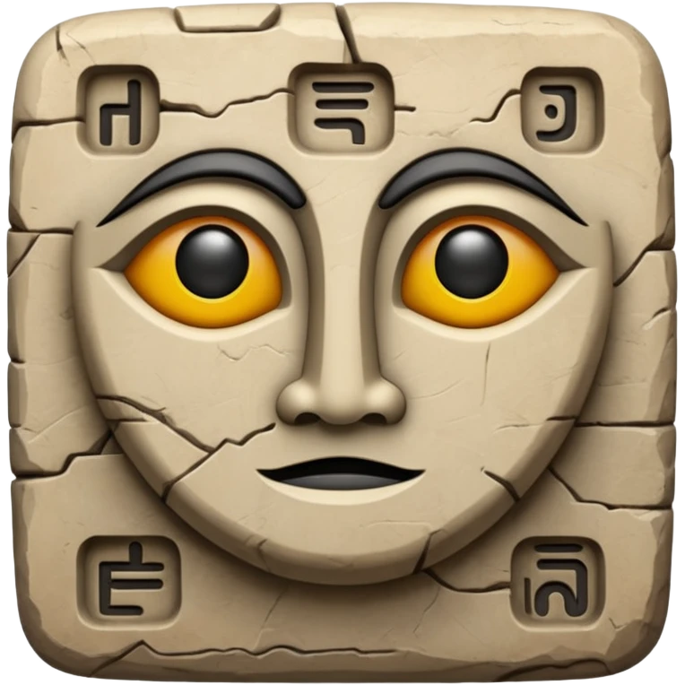 Hieroglyph saying hello emoji
