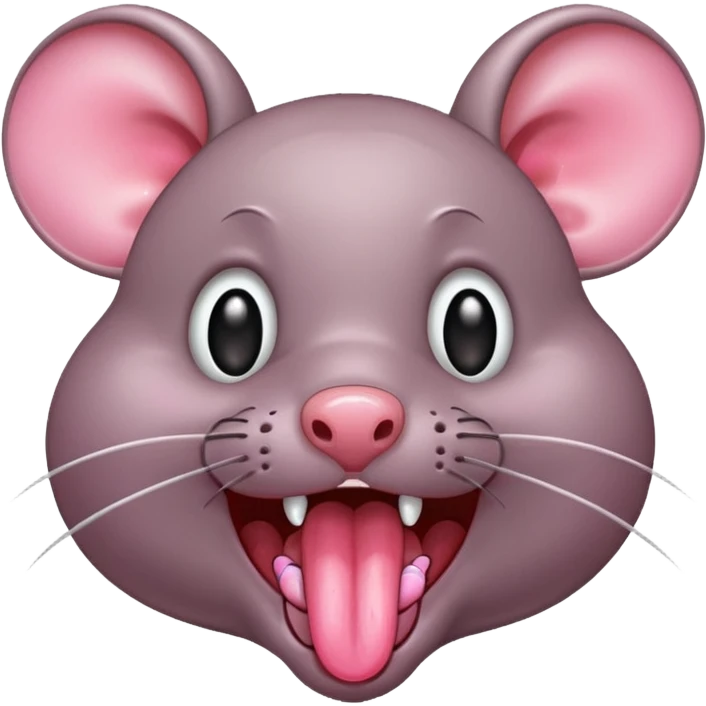 Rat drooling meme sticker emoji