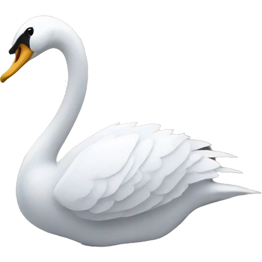 Swan under willow tree emoji