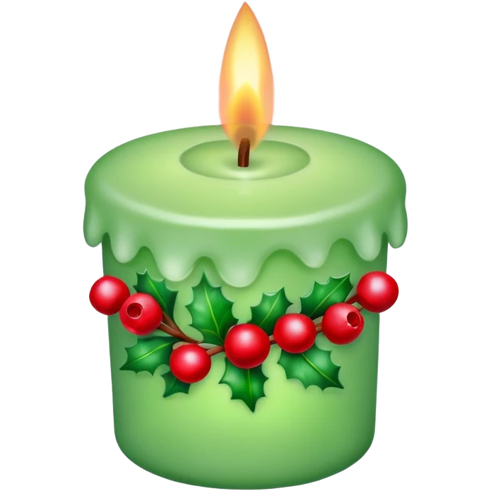 Classic Holly Candle emoji