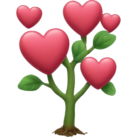 heart shape shrub emoji
