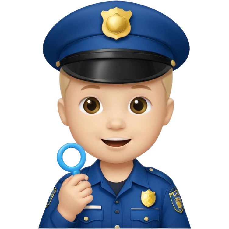 baby police with pacifier emoji