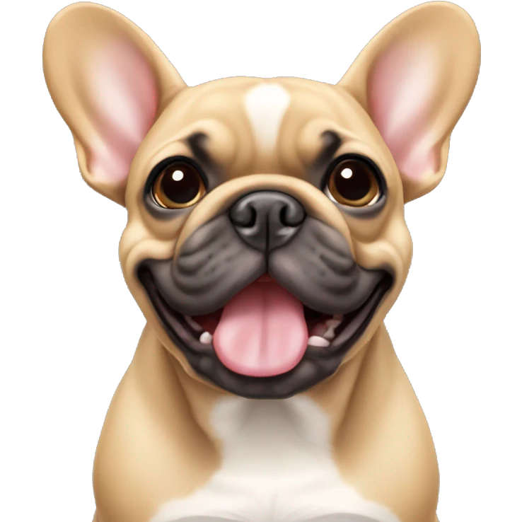 fawn coloured french bulldog emoji