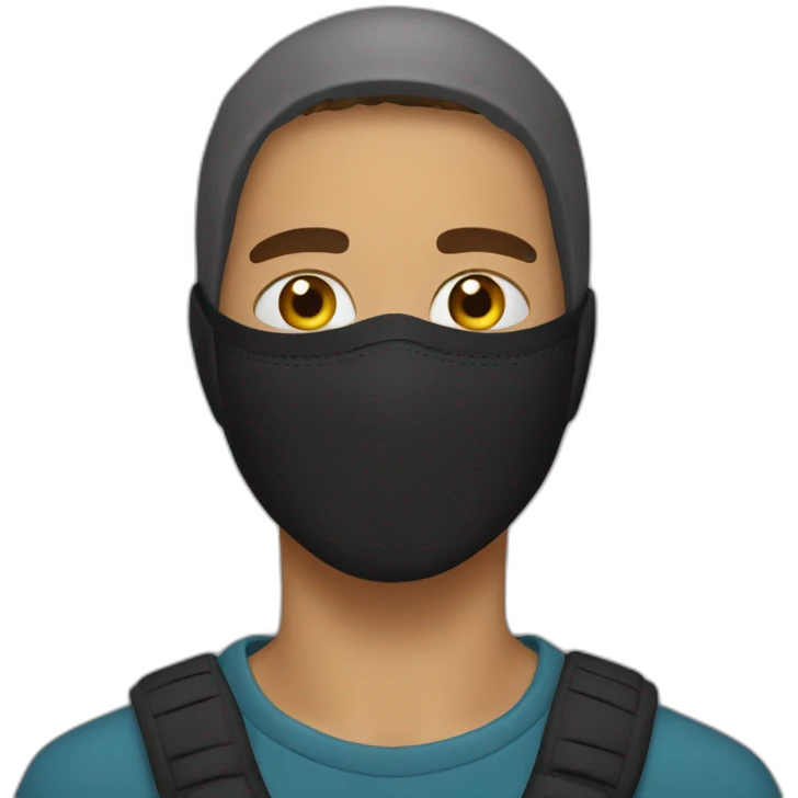 young-man-with ski mask emoji