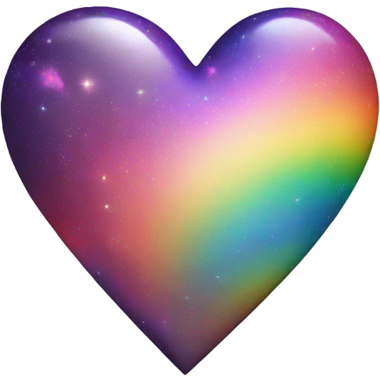 Rainbow galaxy heart  emoji