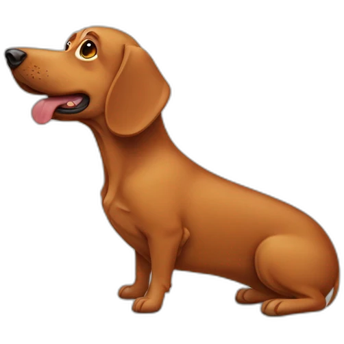 perro salchicha emoji