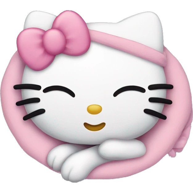 Sleeping hello kitty  emoji
