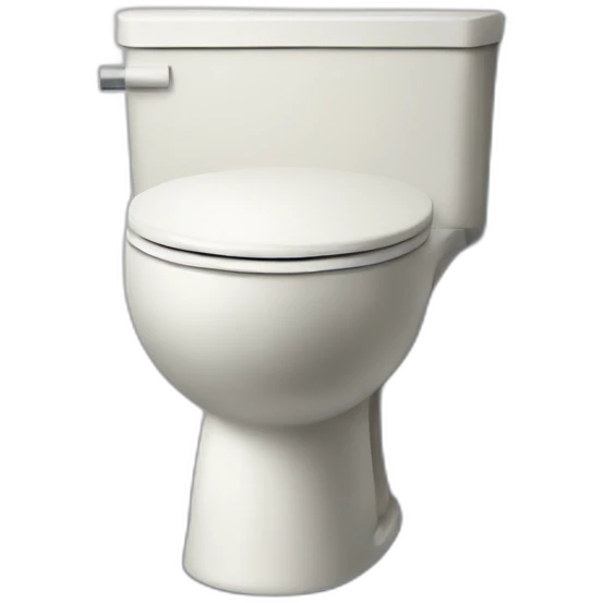 toilet with lega emoji