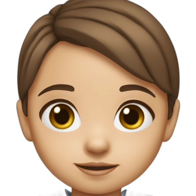 2 year old girl with brown hair and eyes wearing Manchester City football shirt emoji