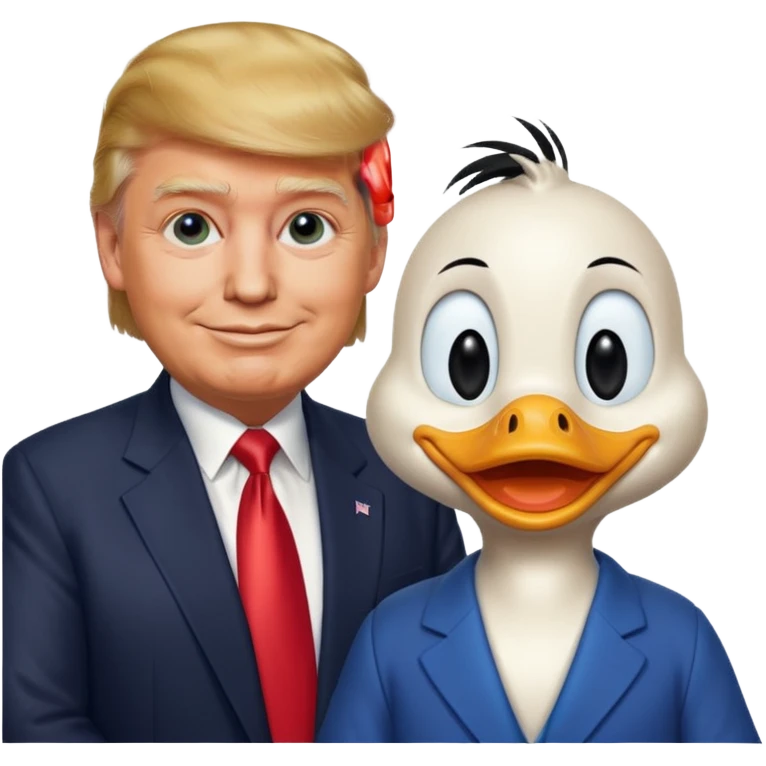 donald trump with donald duck emoji