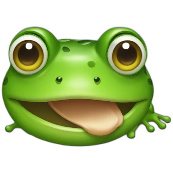 Sticky frog emoji