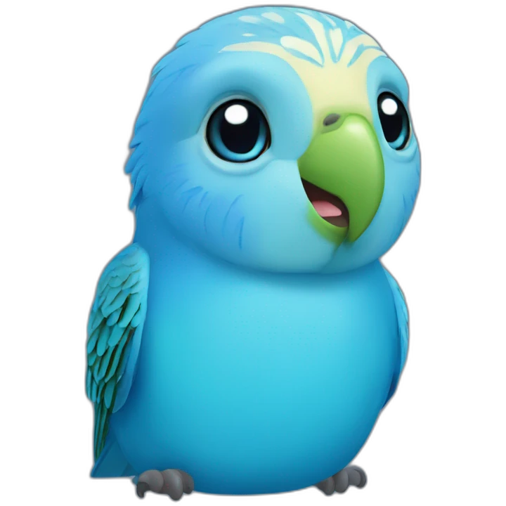 blue budgerigar emoji