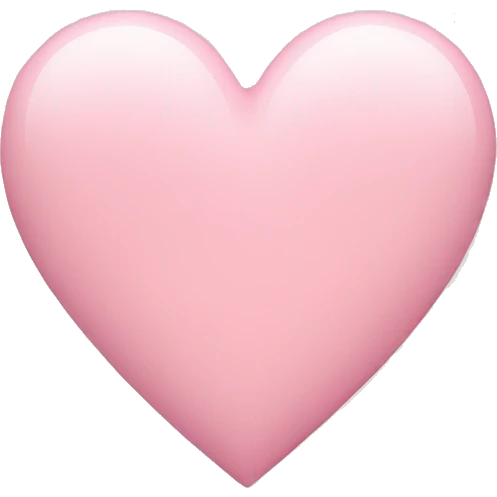 Pastel pink heart emoji