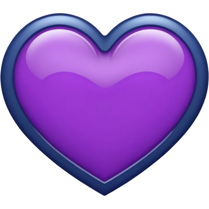 heart pules tech with the pules symbol in the middle, make the hart dark purple. navy blue outline, button emoji