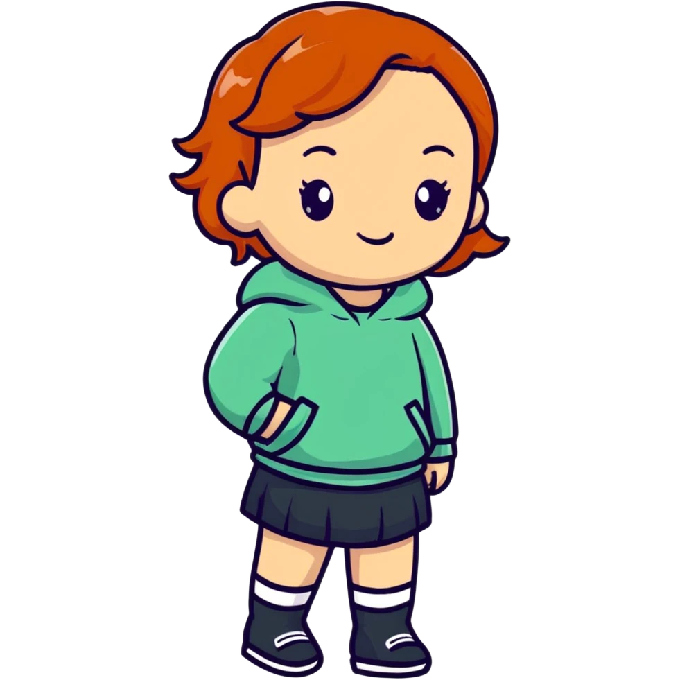 ginger-haired girl emoji