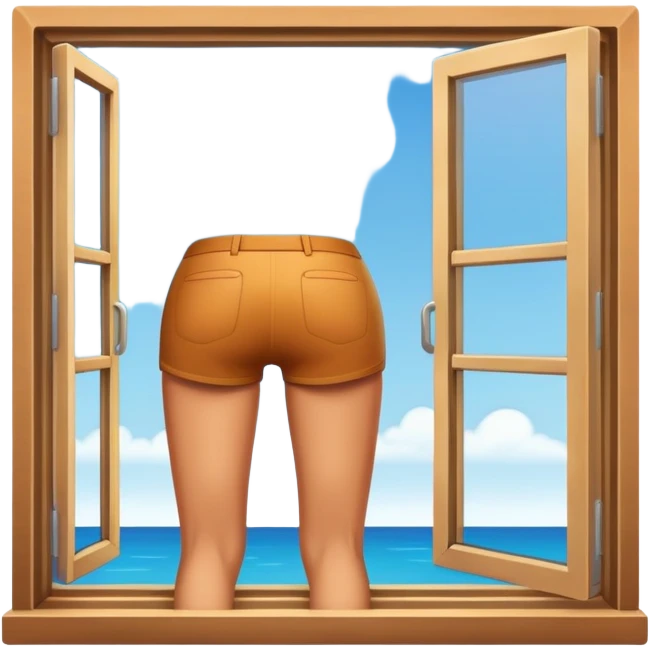 nice ass sticking out of the window emoji