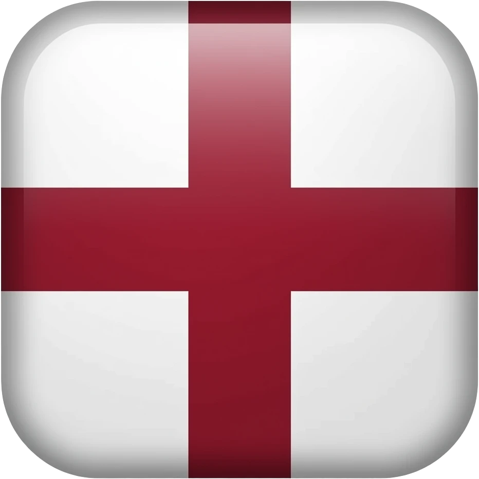 Bandera del imperio español con la cruz de Borgoña con fondo blanco y cruz roja emoji