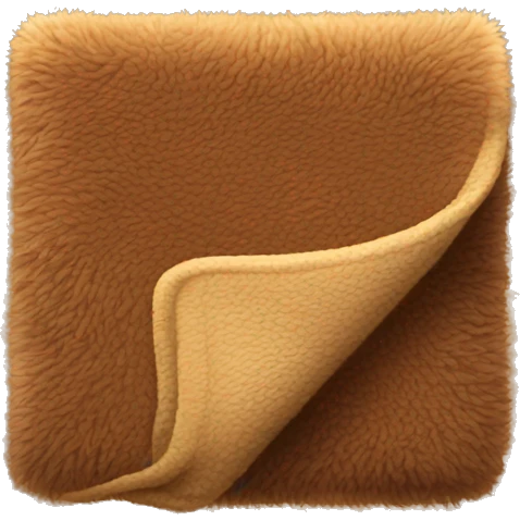 Brown fuzzy blanket  emoji