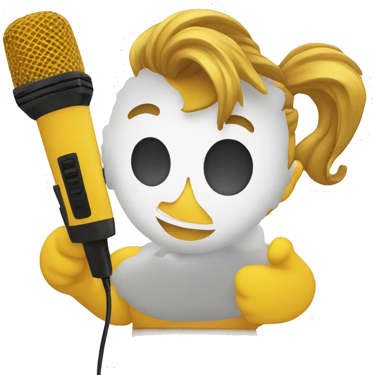 Karaoke en aura emoji