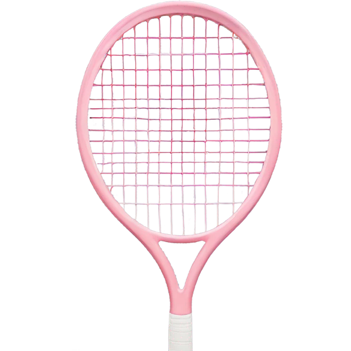 light pink tennis racket with no ball emoji
