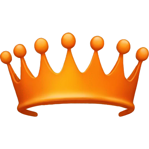 orange crown (only the crown) emoji