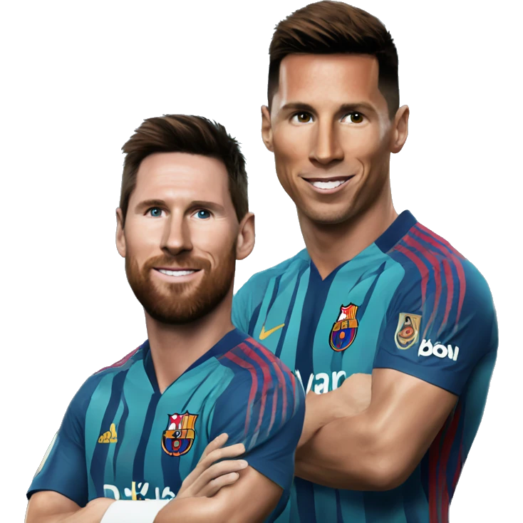 Messi and Ronaldo emoji