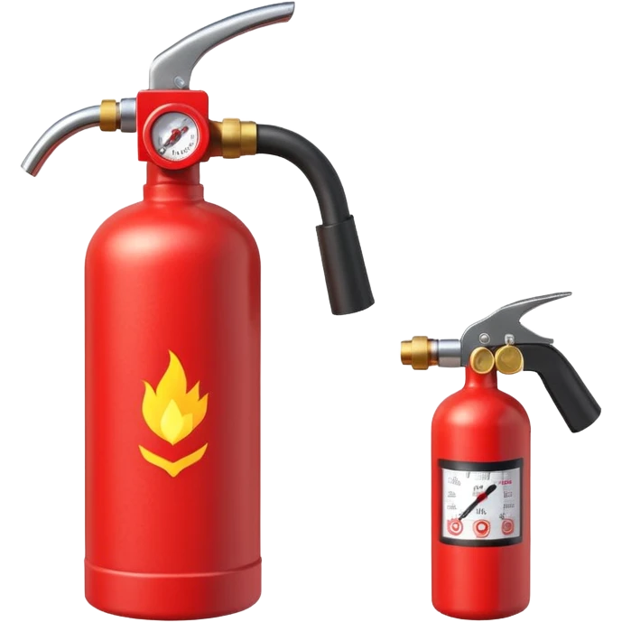 Fire Extinguisher, red with nozzle
 emoji