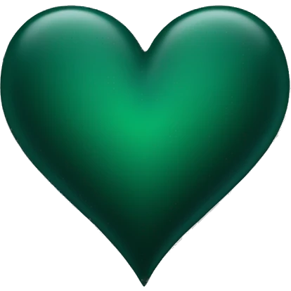 dark green heart emoji