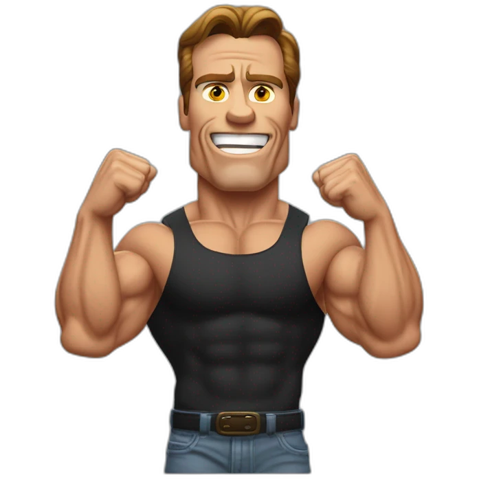 Arnold Schwartzenegger Fleming muscles emoji