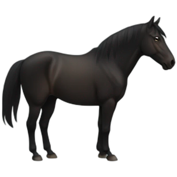 Shadow of horse emoji