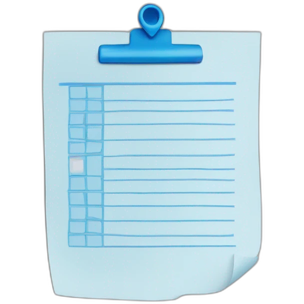 check list blue emoji