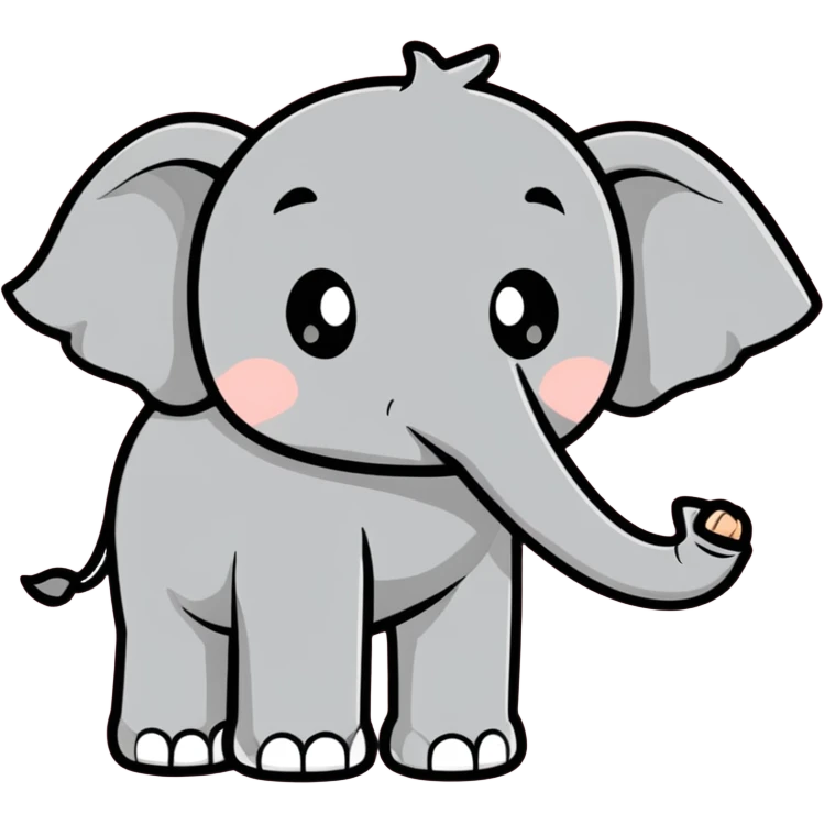 Elefant in Rosa emoji