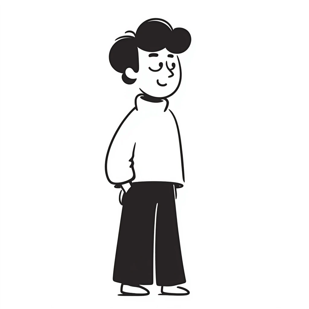 Asian man with a semi-open mouth emoji